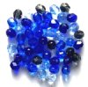 50 6mm Faceted Blue...